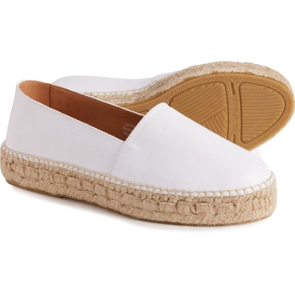 NEW JUTELIA Made in Spain Espadrilles - LeatherFor Women white 563sn